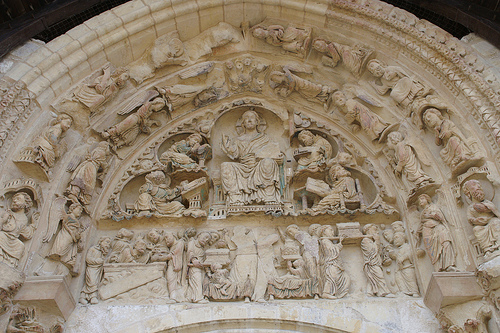 tympan du portail gothique de Saint-Benoît-sur-Loire por Enn'.